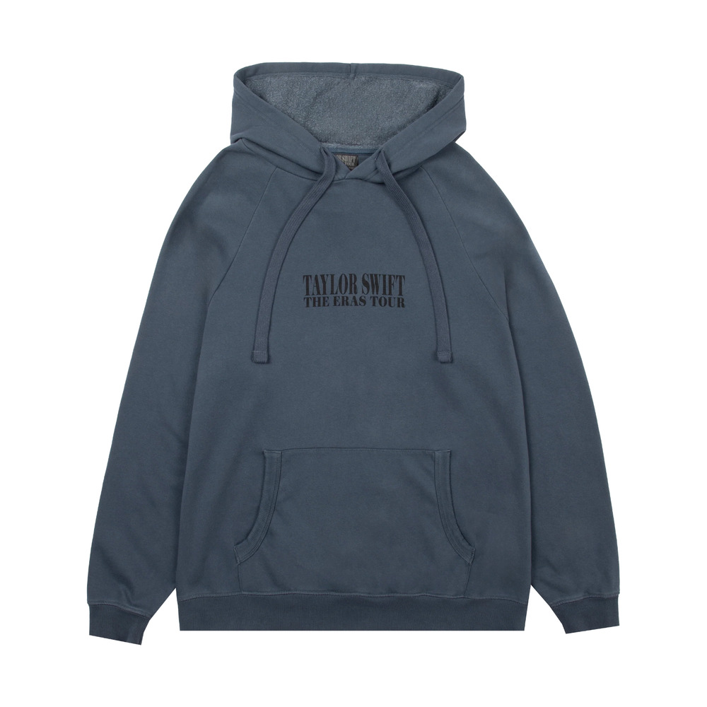 Taylor Swift Official Eras Tour international Washed Blue Hoodie New -Quick Ship